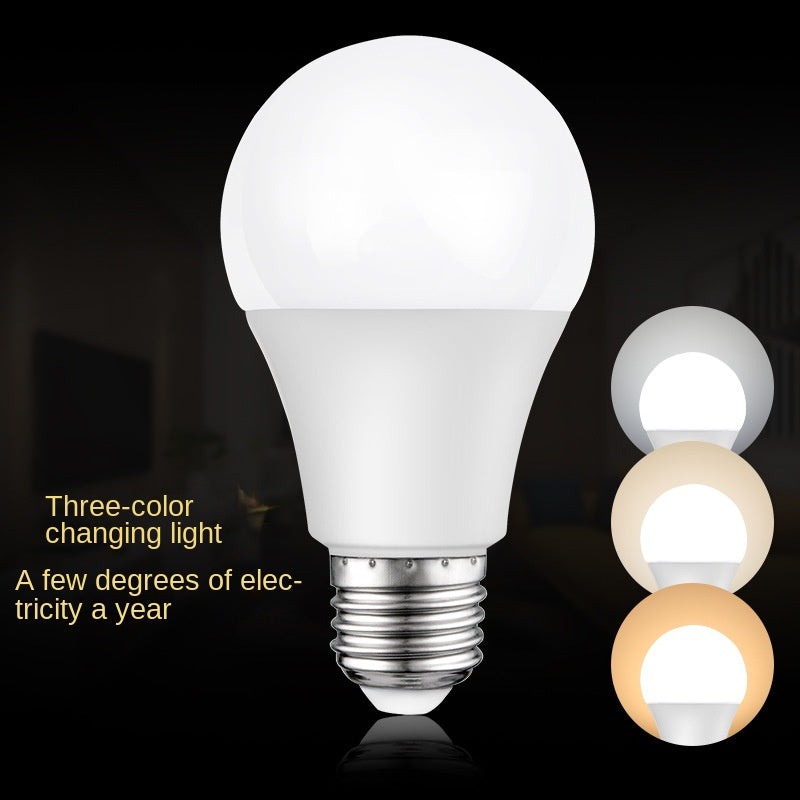 LED bulb super bright plastic wrapped aluminum bulb light e14 small screw e27 large screw household lighting energy-saving lamp