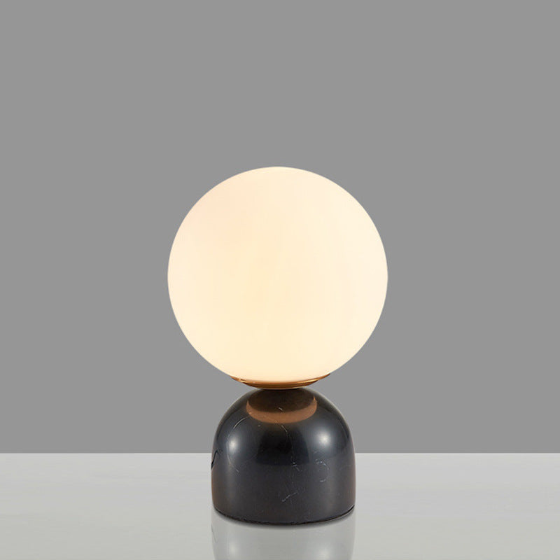 Creative Minimalist Table Lamp, Contemporary Bedside Study Desk Lamp with Marble Base