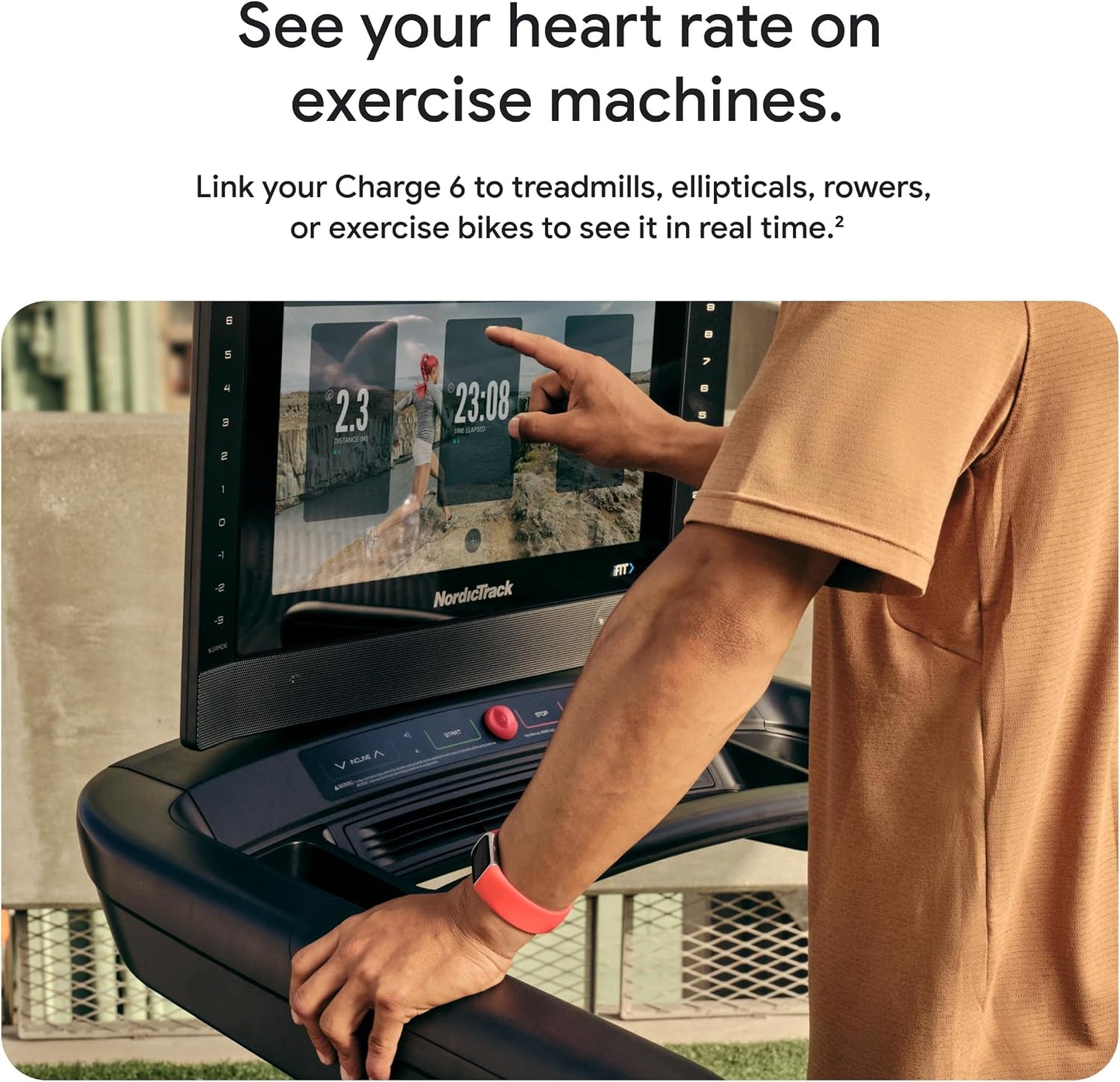 (Clearance Sale)Fitness Tracker - Obsidian/Black | Google apps, heart rate on exercise equipment,  small and large bands